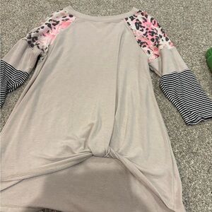 Emerald Beige Knit Top